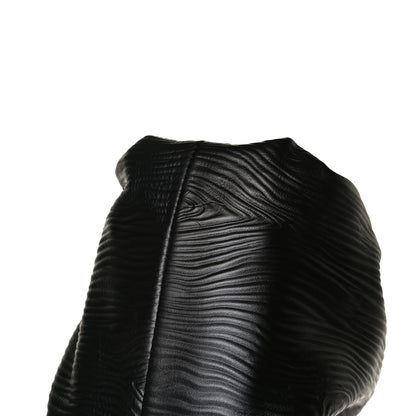 Bottega Veneta Bark Calfskin Embossed The Pouch Oversized Clutch Black 12 of 12