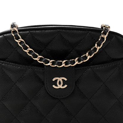 Chanel Caviar Quilted Chain Camera Bag Black 8 of 12