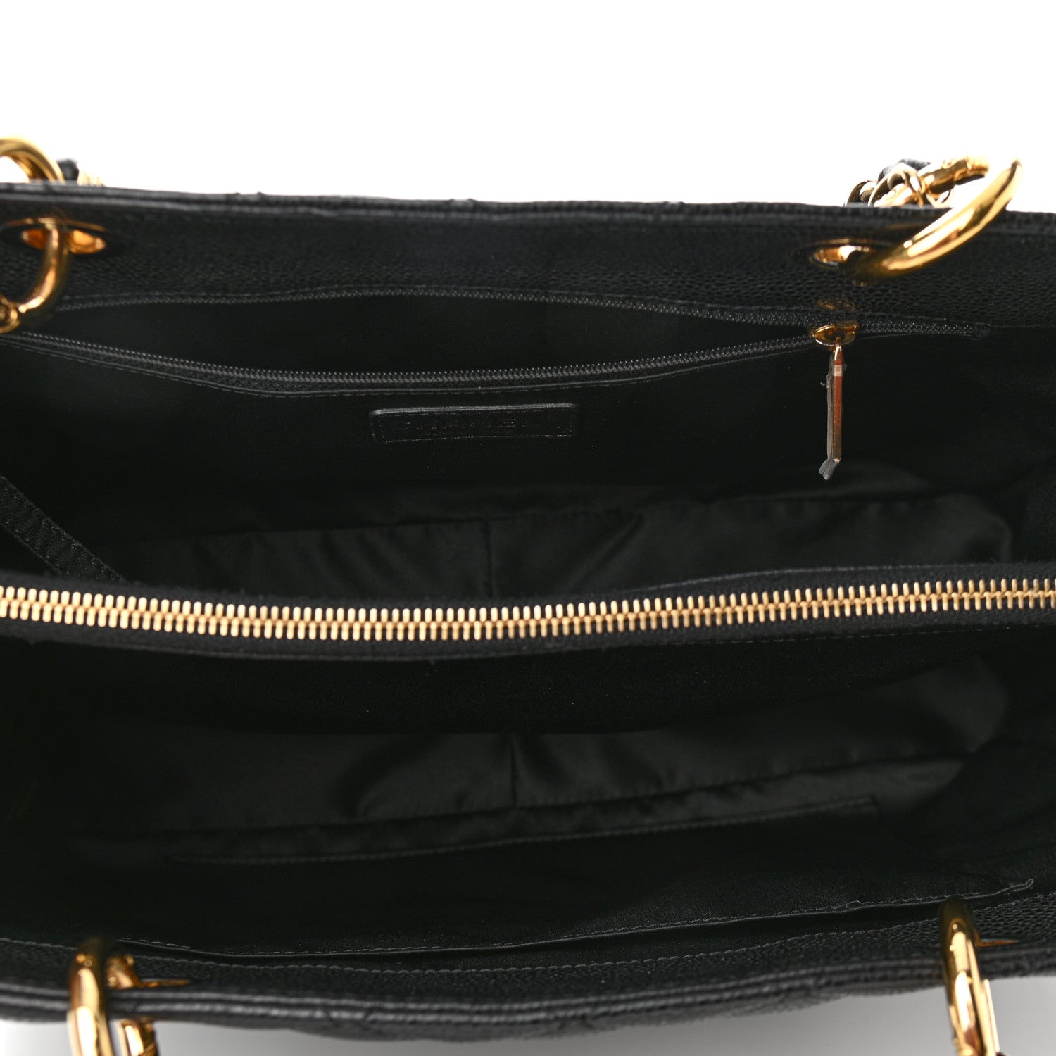 Chanel Caviar Quilted Grand Shopping Tote GST Black 5 of 10
