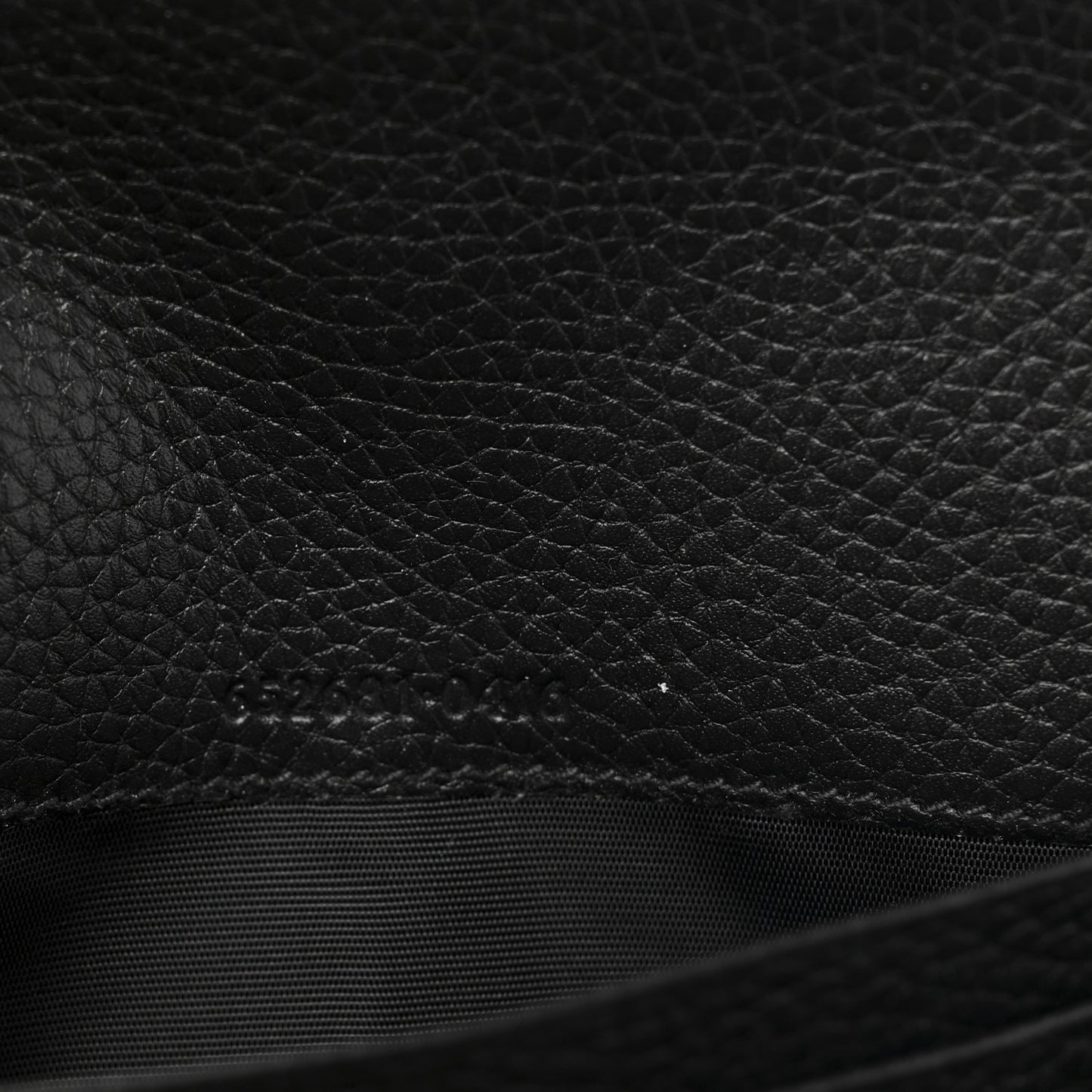 Pebbled Calfskin Jackie 1961 Chain Wallet Black Black