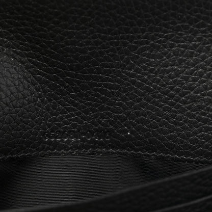 Gucci Pebbled Calfskin Jackie 1961 Chain Wallet Black Black 8 of 11
