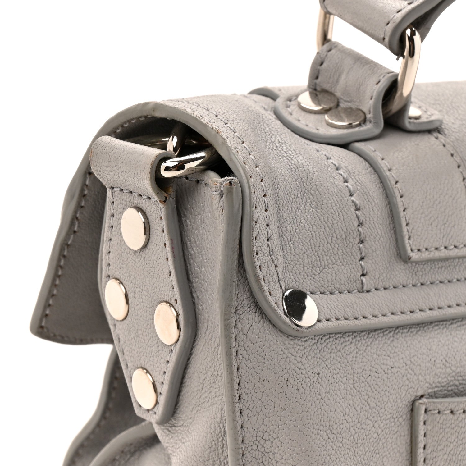 Proenza Schouler Lambskin PS1 Satchel Fog 14 of 16