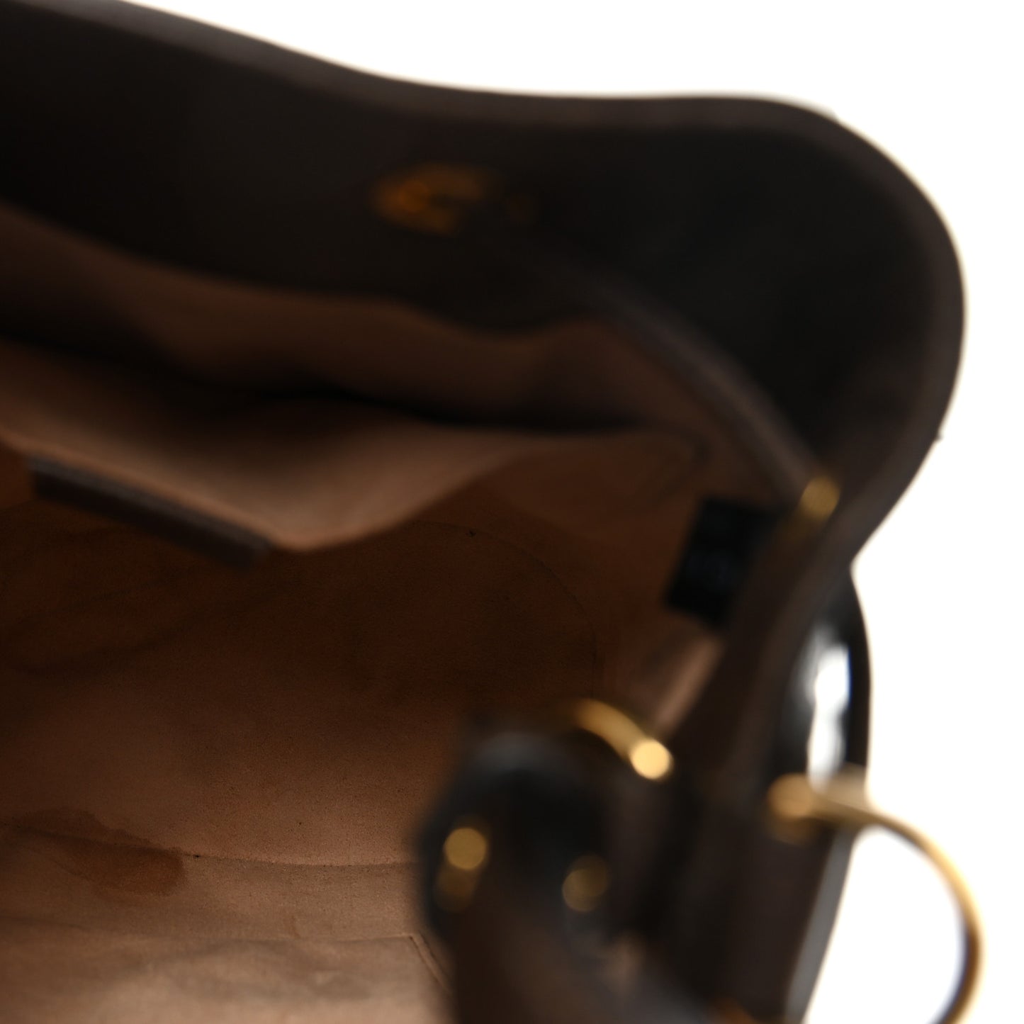 GG Supreme Monogram Web Small Ophidia Bucket Bag Brown