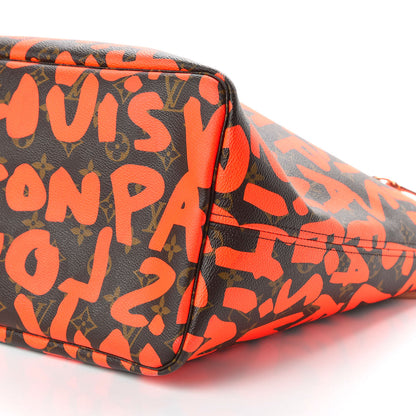 Louis Vuitton Monogram Graffiti Neverfull GM Orange 6 of 9