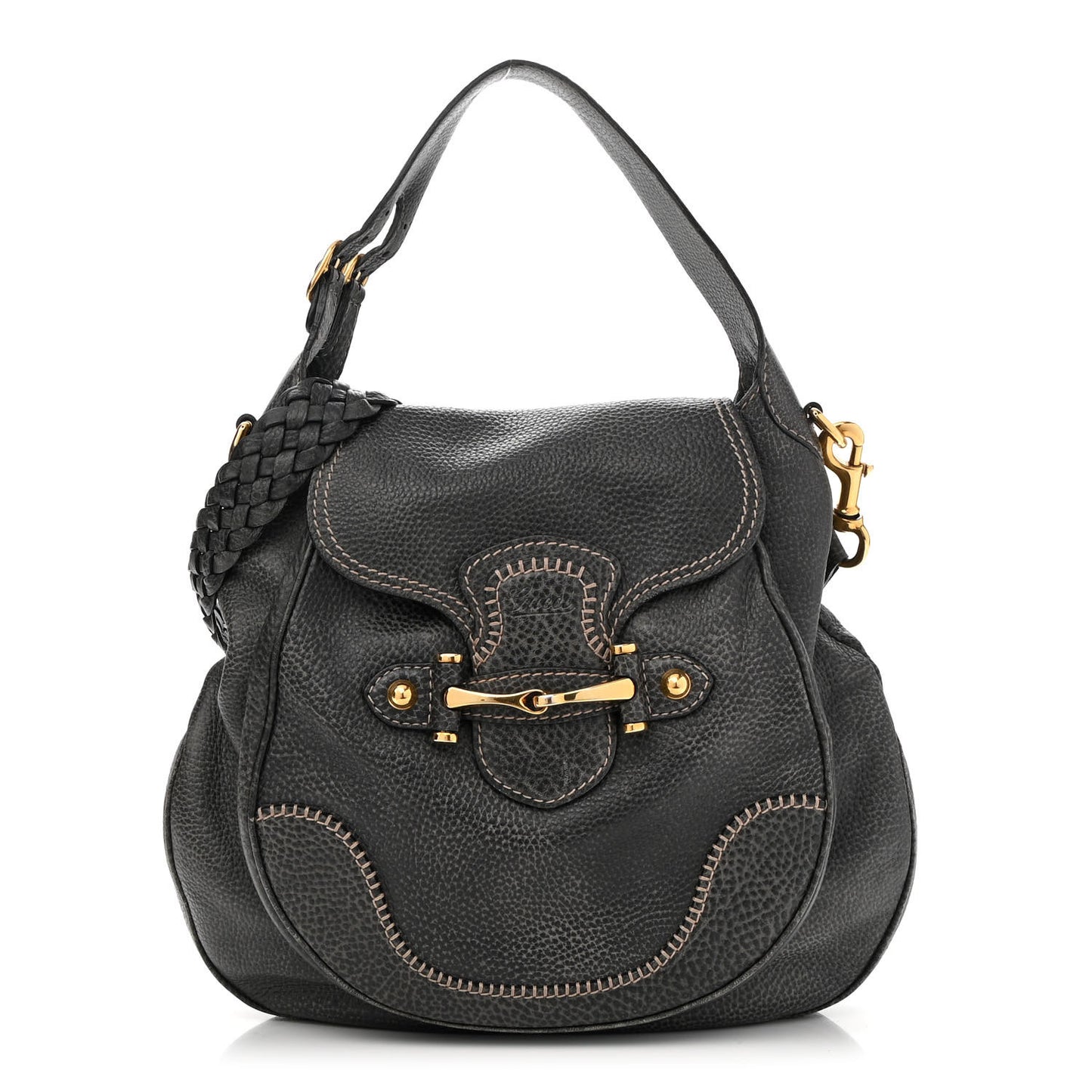 Libeccio Large New Pelham Shoulder Bag Gray