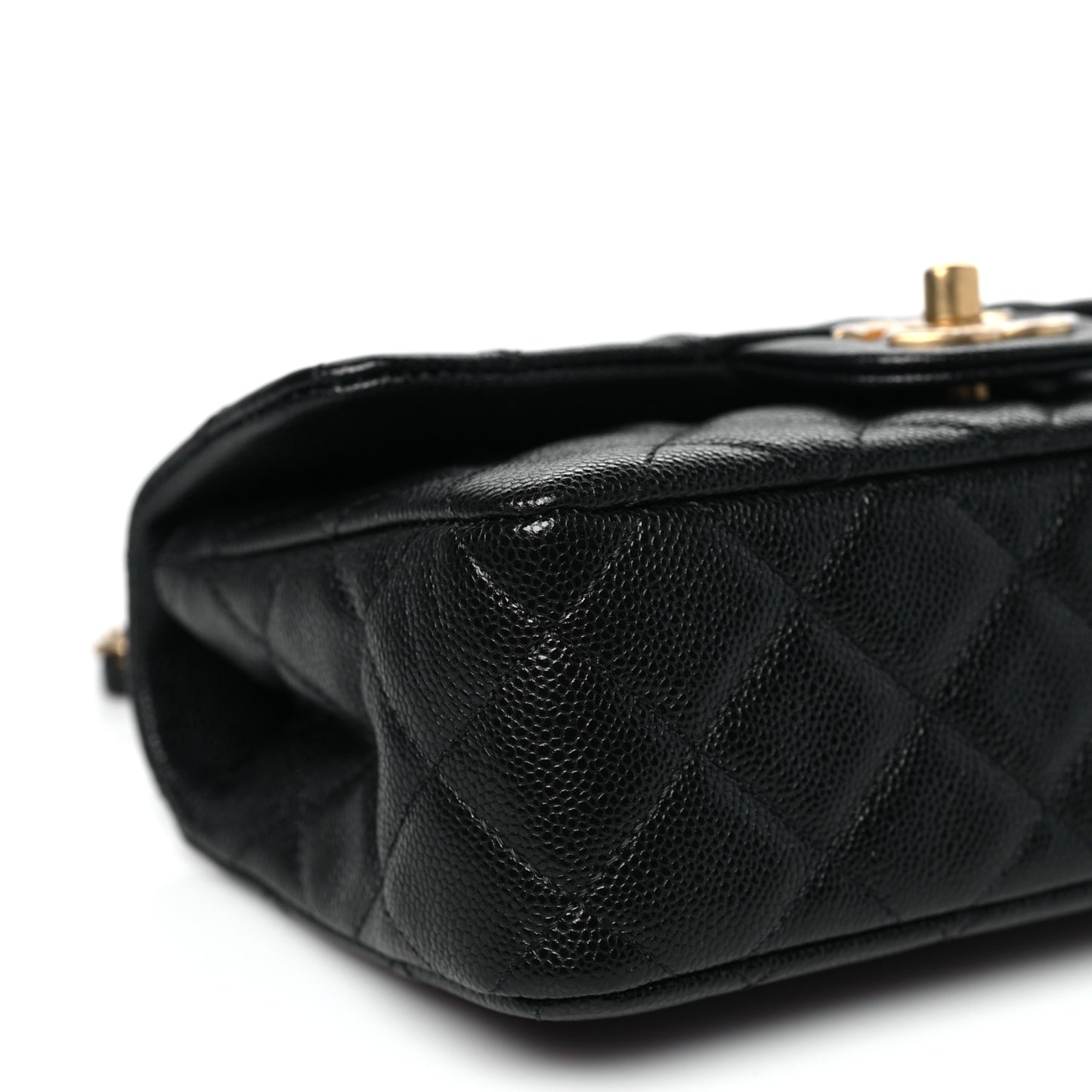 Caviar Quilted Mini Handy CC Flap Black