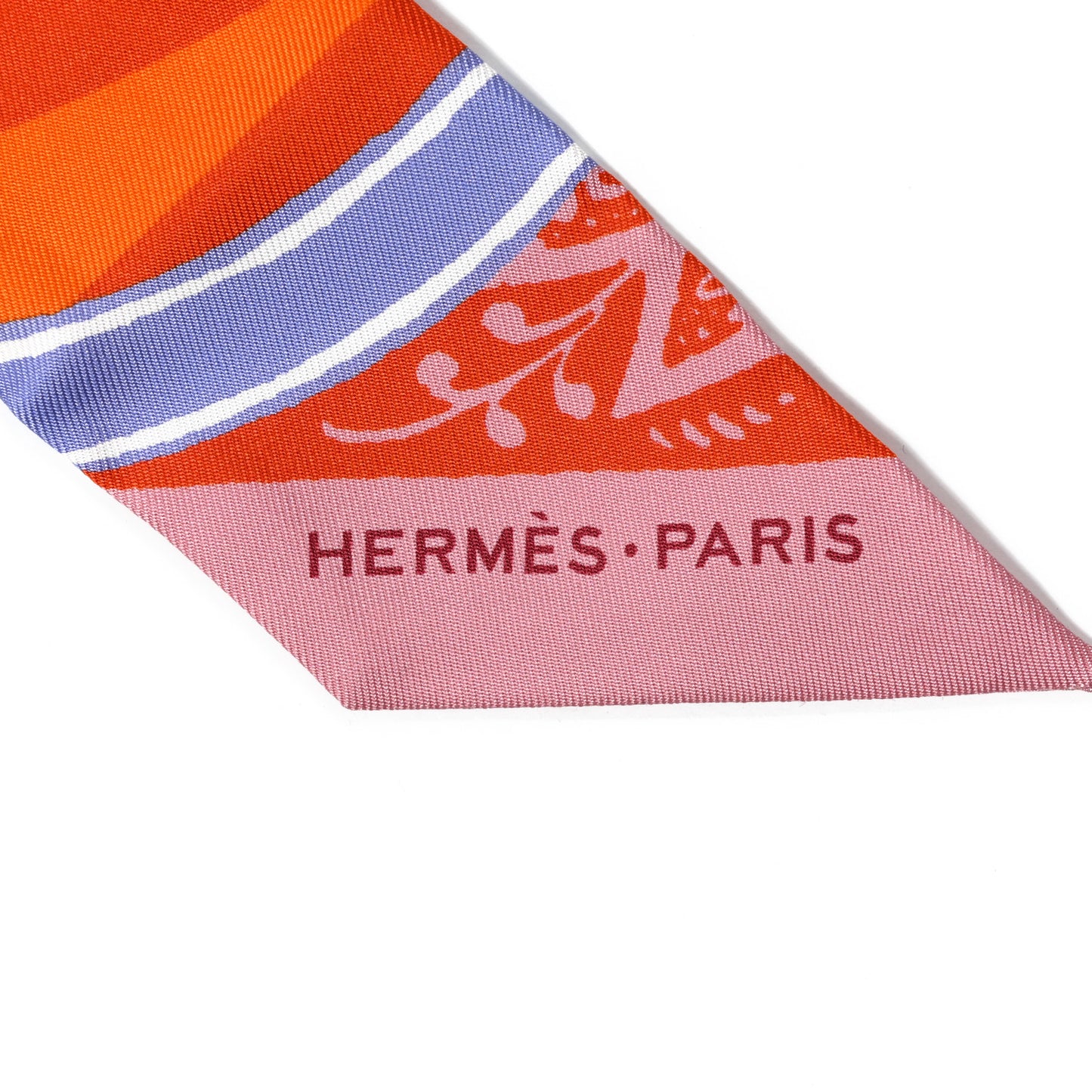 Silk Jeu de Soie Uniforme Twilly Vieux Rose Orange