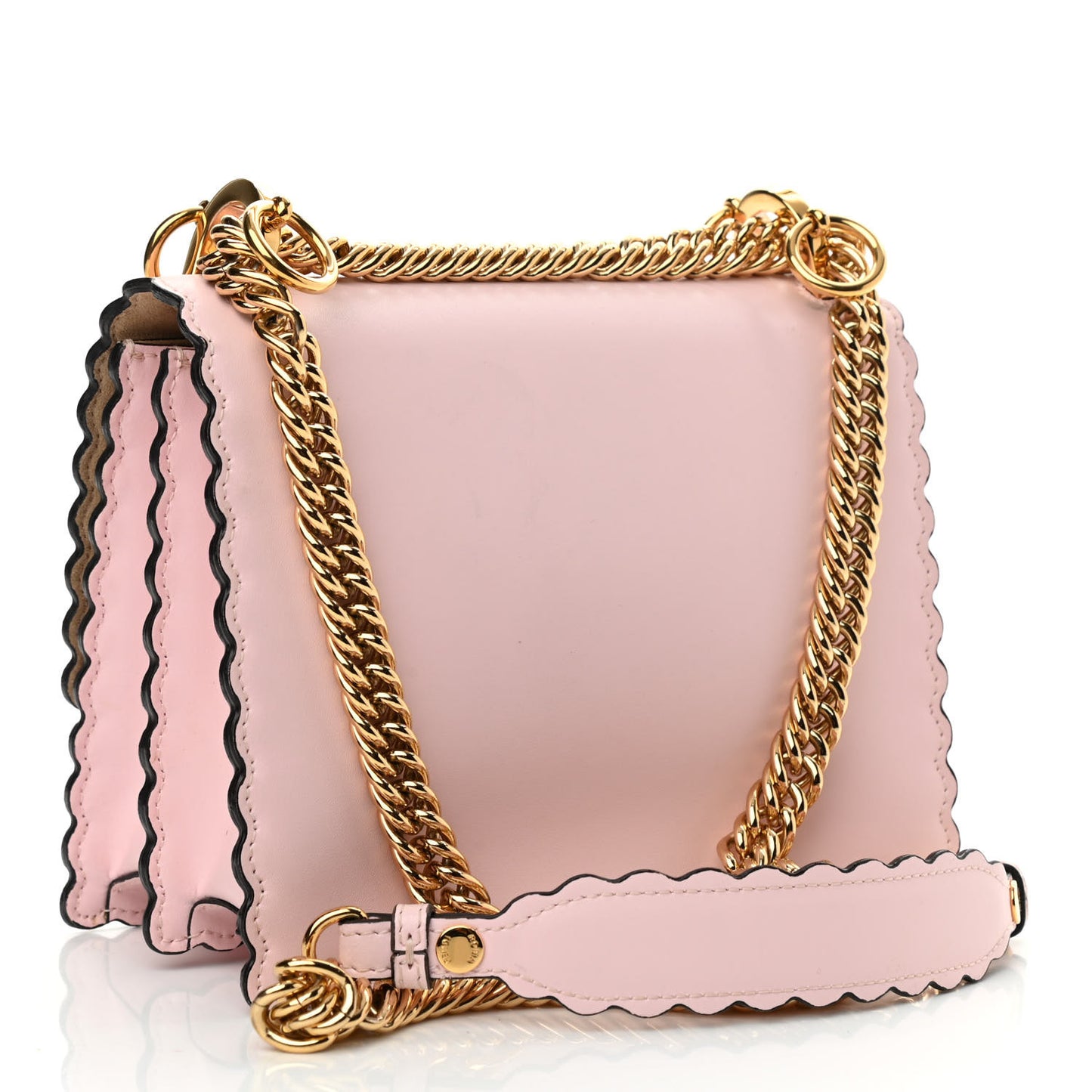 Vitello Liberty Scalloped Studded Small Kan I Shoulder Bag Confetto