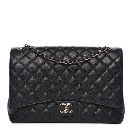 Chanel Caviar Quilted Maxi Double Flap Black 1 of 17
