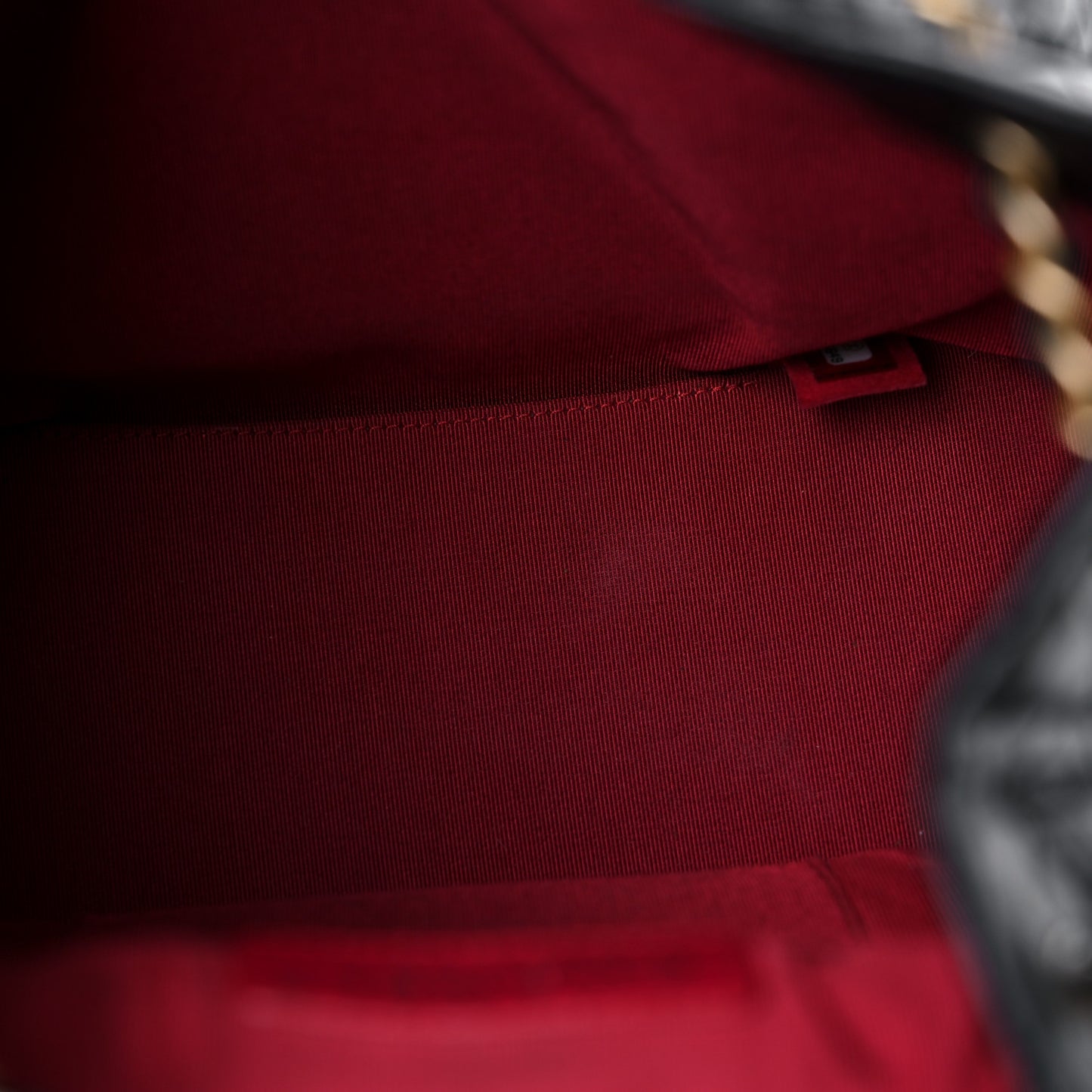 Aged Calfskin Quilted Gabrielle Backpack Black