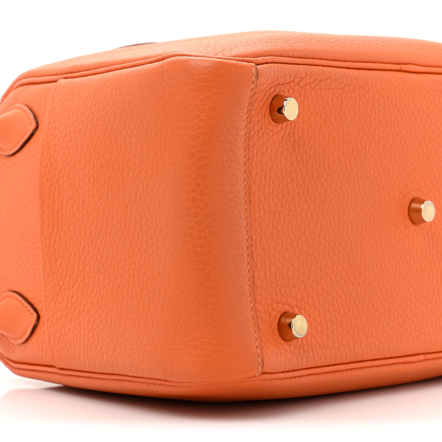 Hermes Taurillon Clemence Lindy 26 Orange 8 of 9