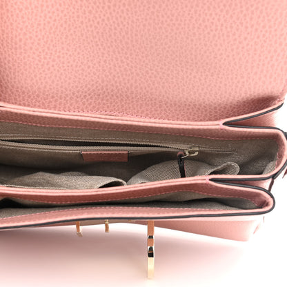 Gucci Dollar Calfskin Interlocking G Top Handle Shoulder Bag Soft Pink 5 of 10