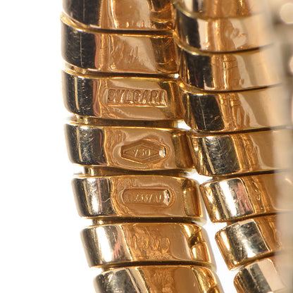 Bulgari BVLGARI 18K Yellow Gold Blue Topaz Serpenti Ring Size 7 4 of 5