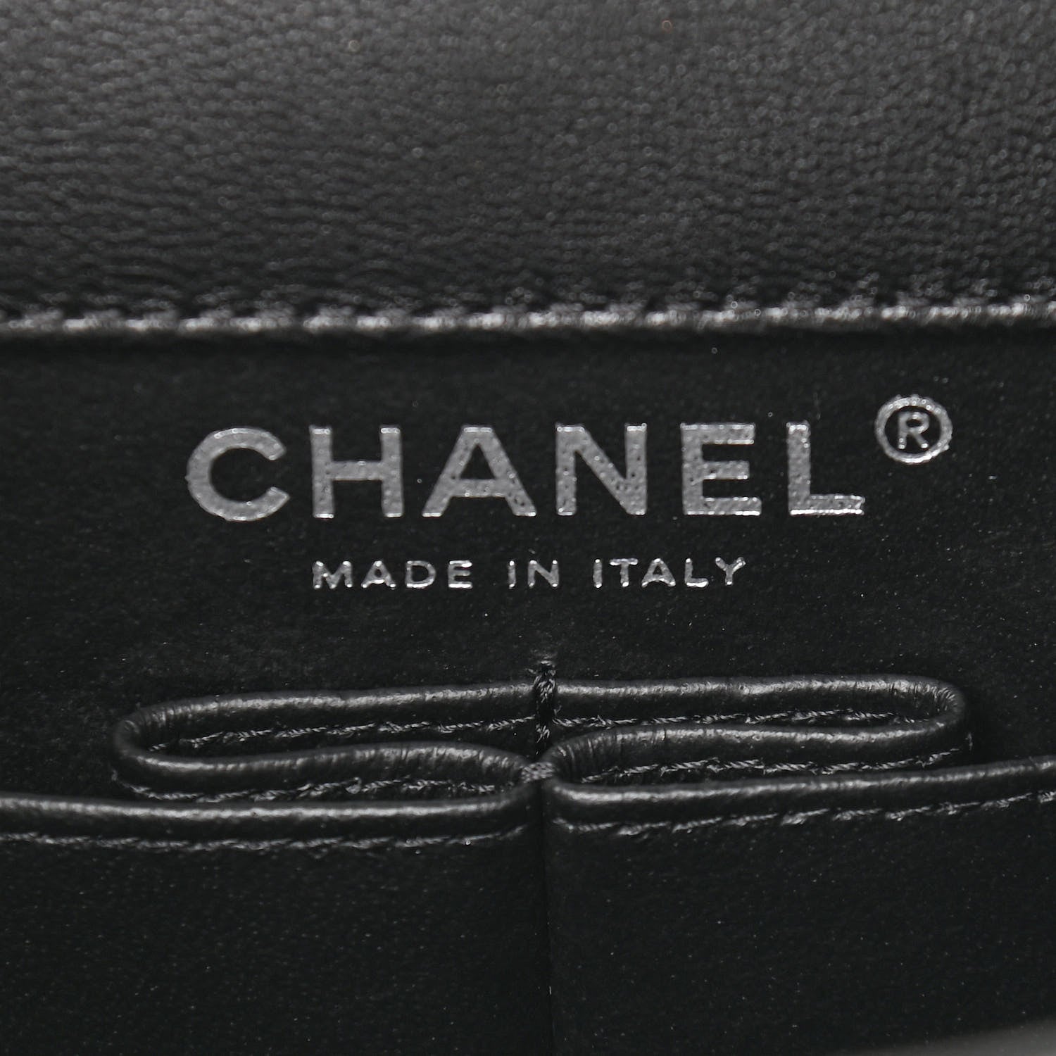 Chanel Lambskin Top Handle Logo Flap Black 6 of 9