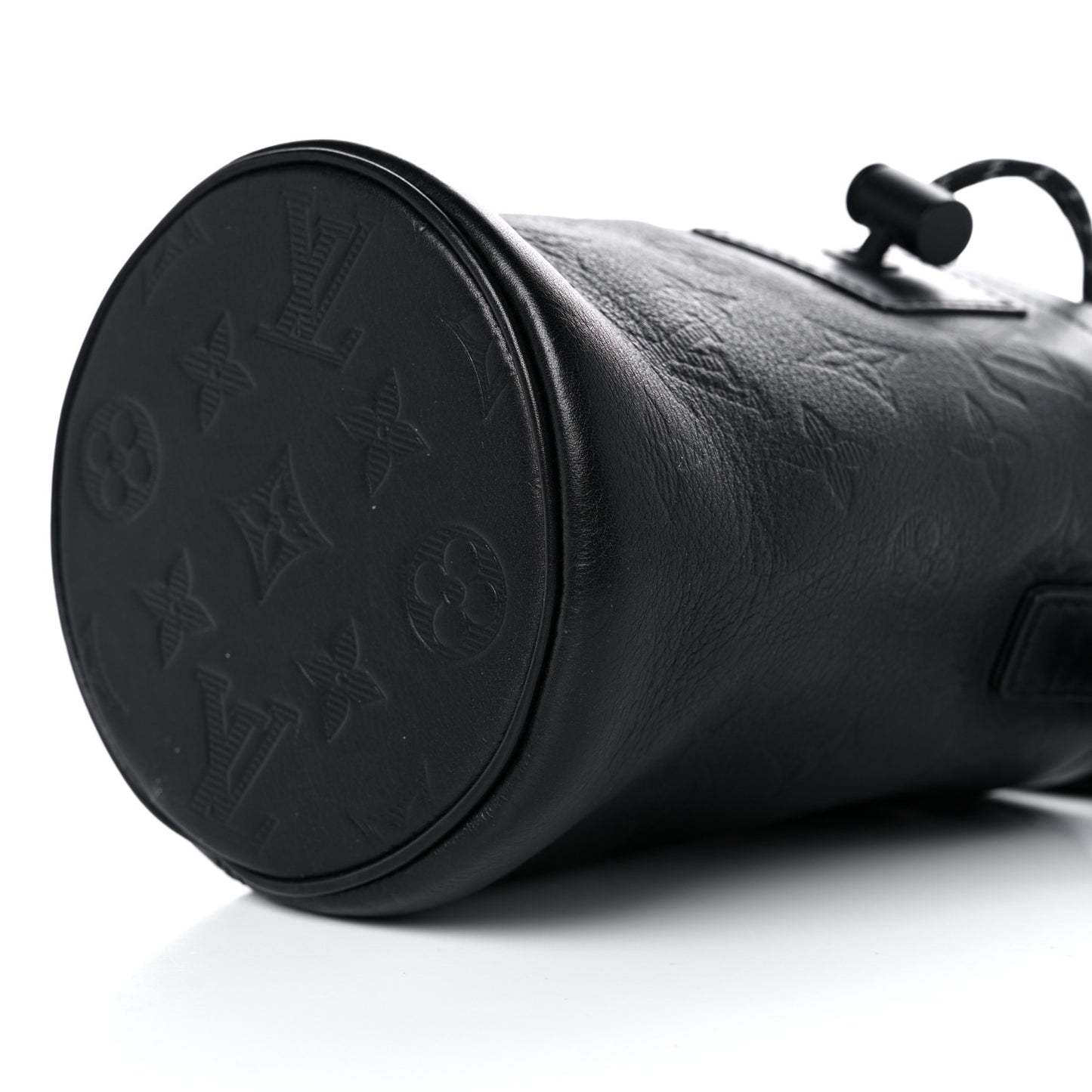 Shadow Monogram Chalk Nano Bag Black