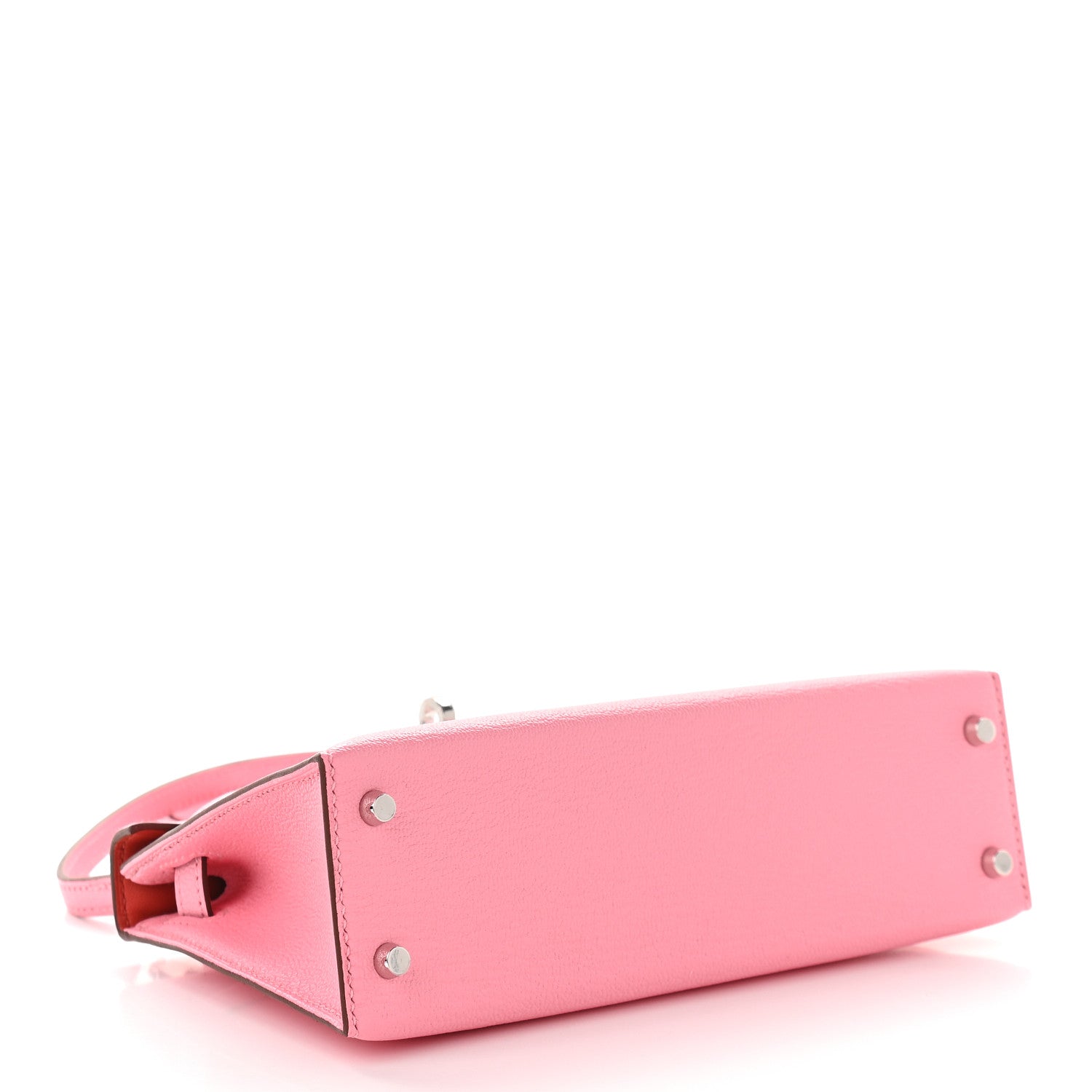 Hermes Chevre Mysore Verso Mini Kelly Sellier 20 Rose Confetti Sanguine 4 of 8