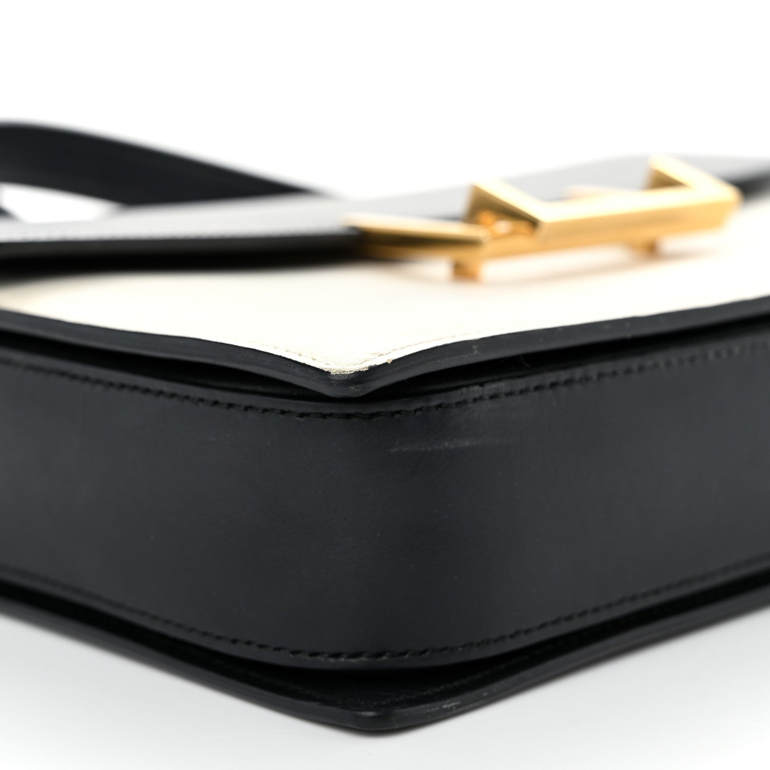 Saint Laurent Calfskin Medium Classic Lulu Bag Black White 10 of 11