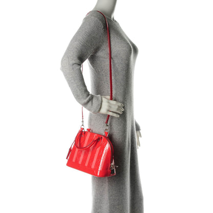 Louis Vuitton Vernis Rayures Alma BB Poppy 2 of 6