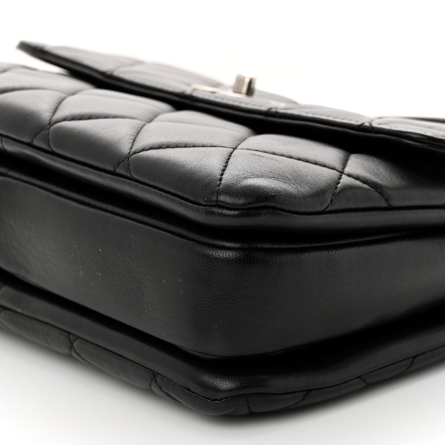 Chanel Lambskin Quilted Small Trendy CC Dual Handle Flap Bag Black 10 of 17