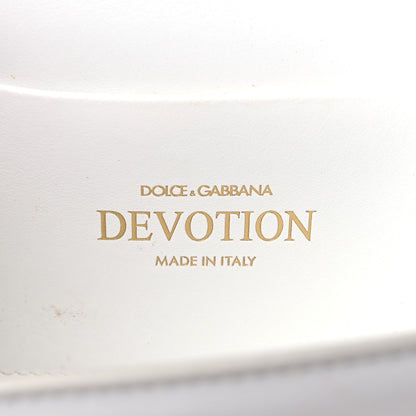 Dolce & Gabbana Smooth Calfskin Small Devotion Envelope Top Handle Bag White 6 of 17