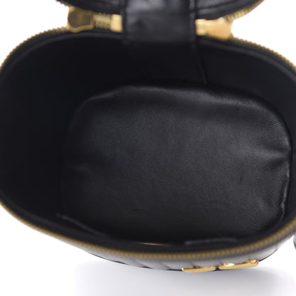 Dolce & Gabbana Nappa Quilted DG Girls Top Handle Bucket Bag Black 5 of 9