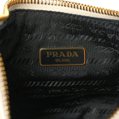 Prada Saffiano Lux Mini Re-Edition Shoulder Bag White 6 of 9