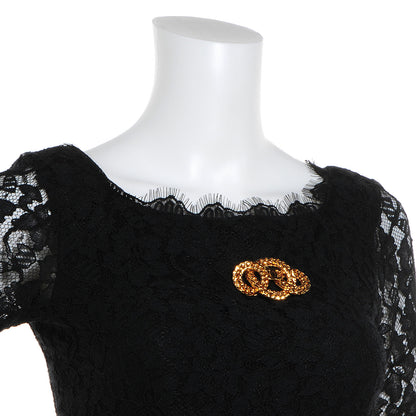 Chanel Large CC Chain Brooch Gold 2 of 5