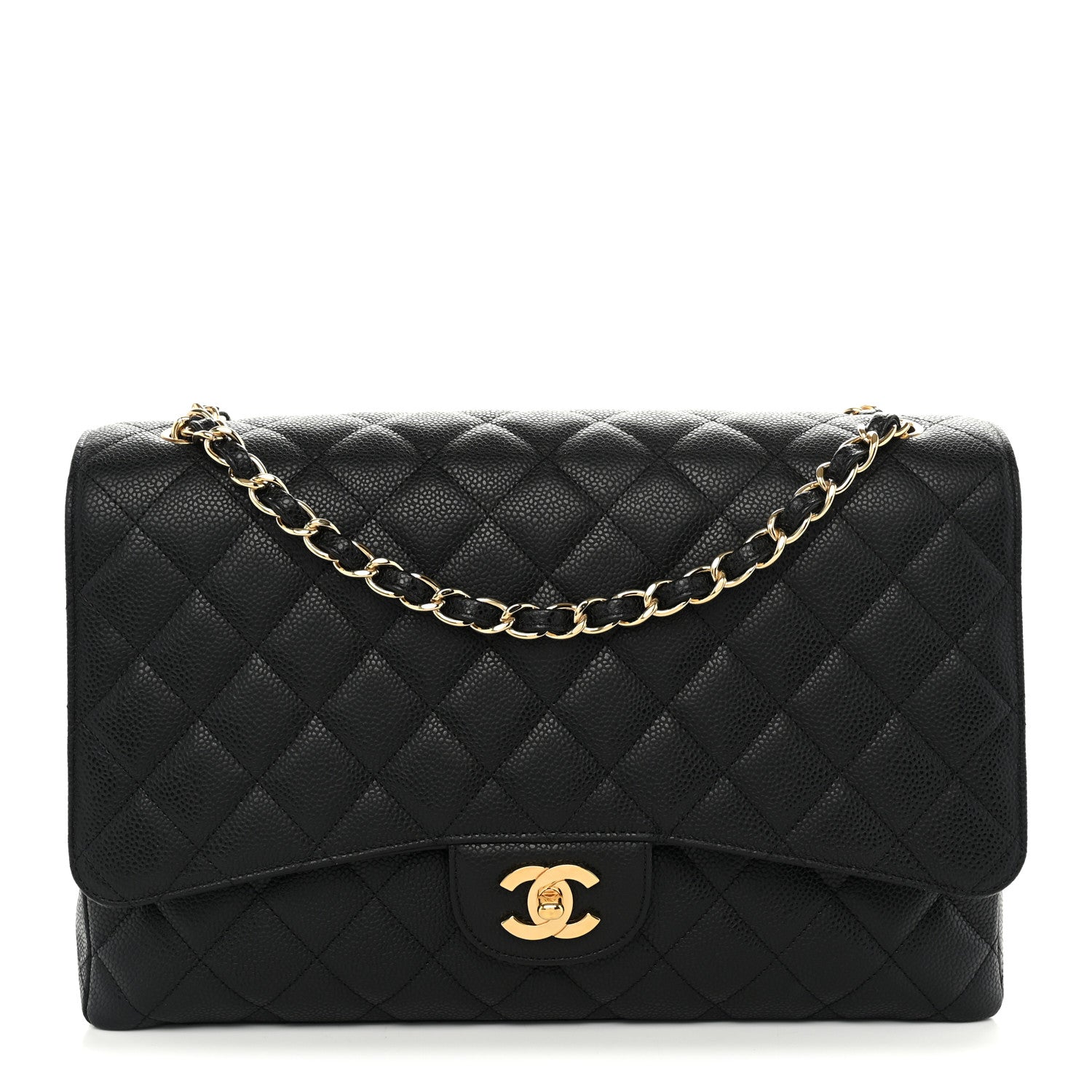 Chanel Caviar Maxi Single Flap Black 1 of 10