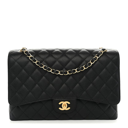 Chanel Caviar Maxi Single Flap Black 1 of 10