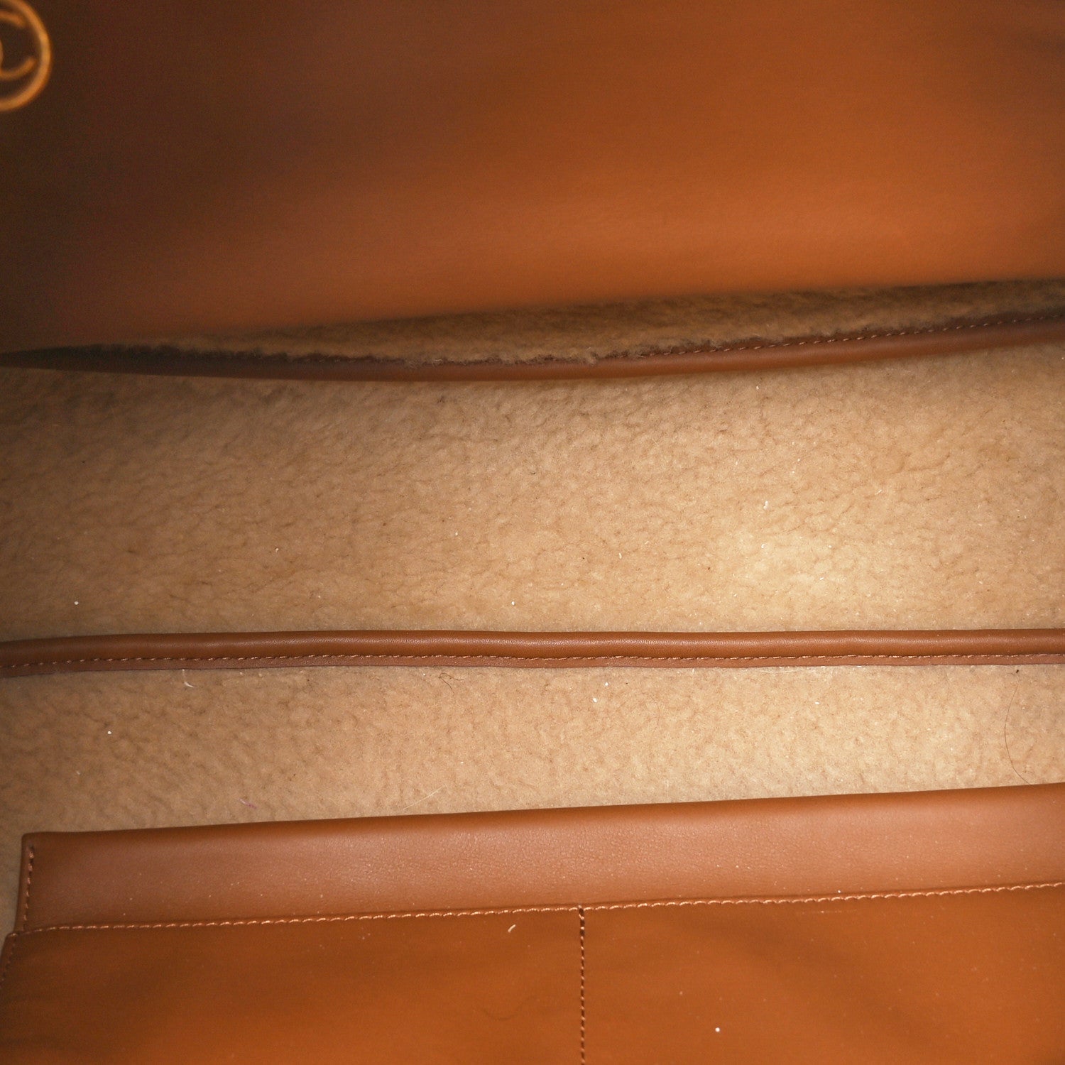 Chanel Lambskin Shearling Medium Deauville Tote Brown 6 of 11