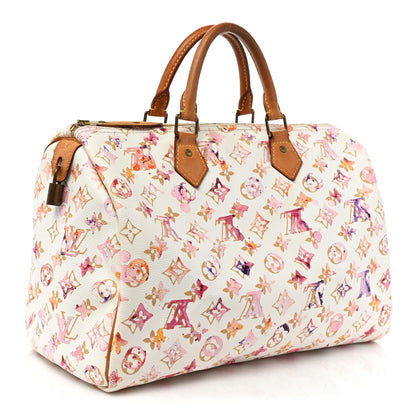 Louis Vuitton Watercolor Aquarelle Speedy 35 White 3 of 24