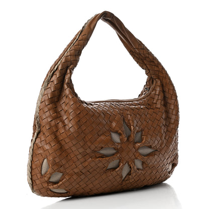 Bottega Veneta Nappa Intrecciato Flower Medium Veneta Hobo 2 of 6