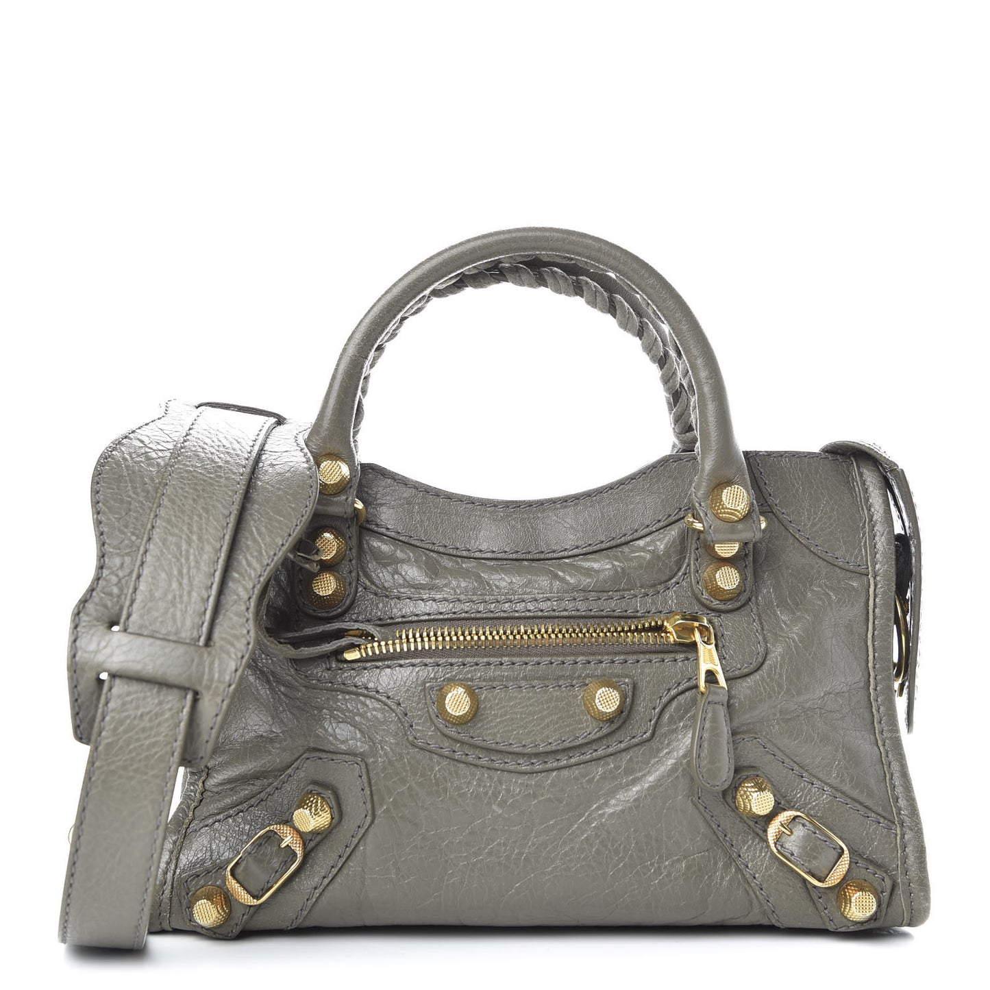 Agneau Giant 12 Gold Hardware Mini City Beige Liege