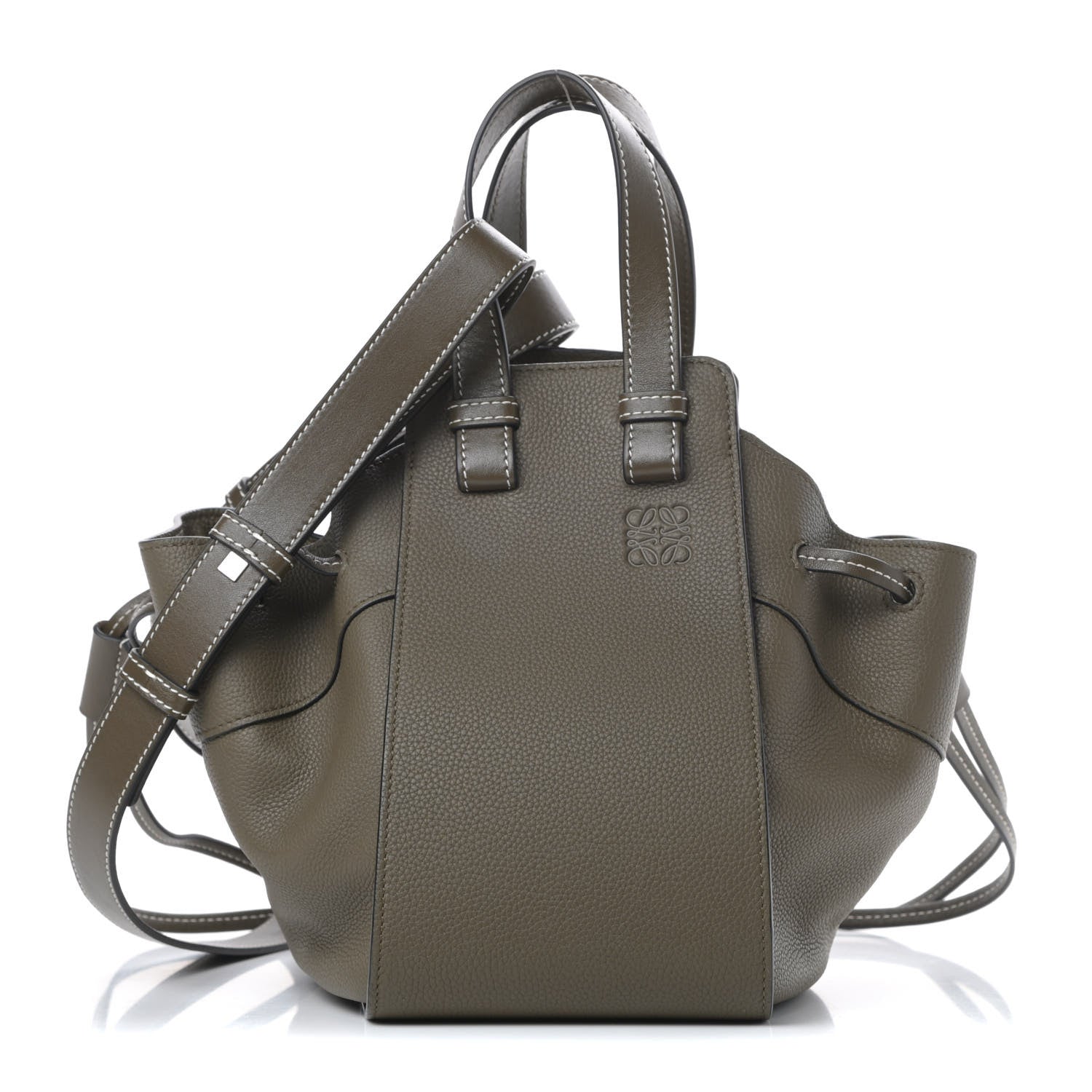 Loewe Calfskin Small Hammock Shoulder Bag Khaki Green 1 of 11