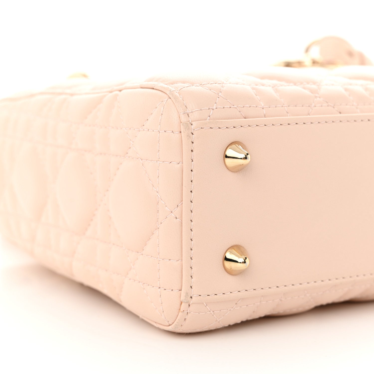 Christian Dior Lambskin Cannage Small Lucky Badges My Lady Dior Pink 9 of 13