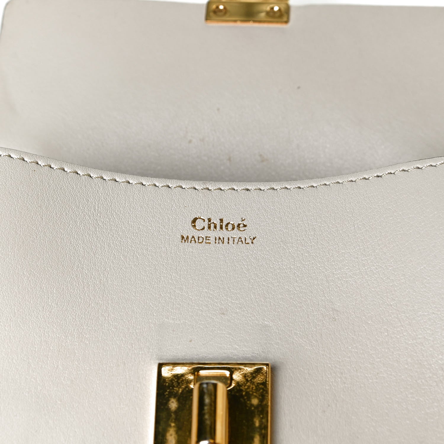 Chloe Calfskin Mini Drew Chain Shoulder Bag White 15 of 15