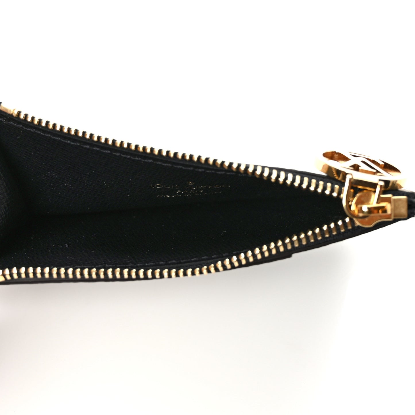 Reverse Monogram Zipped Romy Card Holder