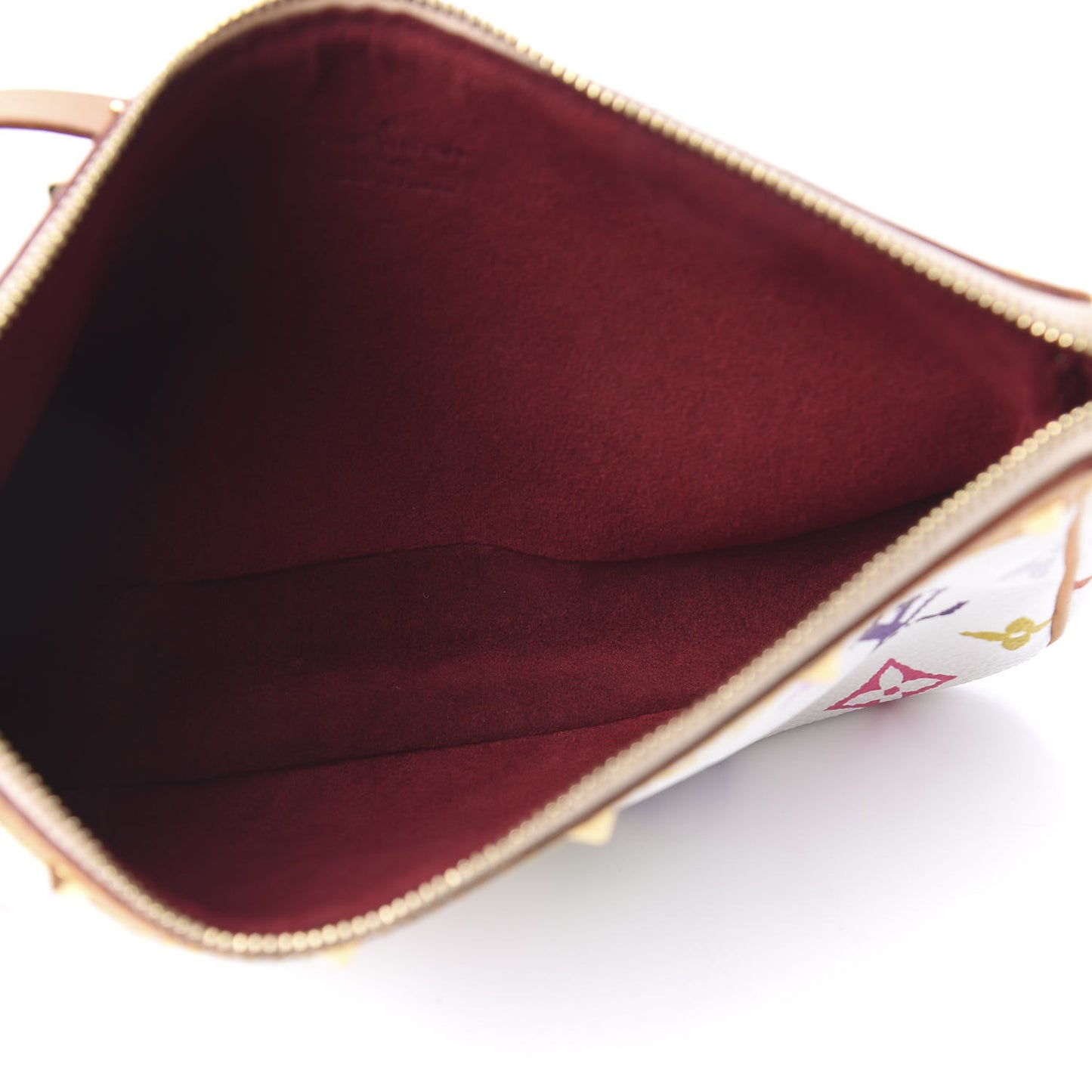 Monogram Multicolor Pochette Accessories White