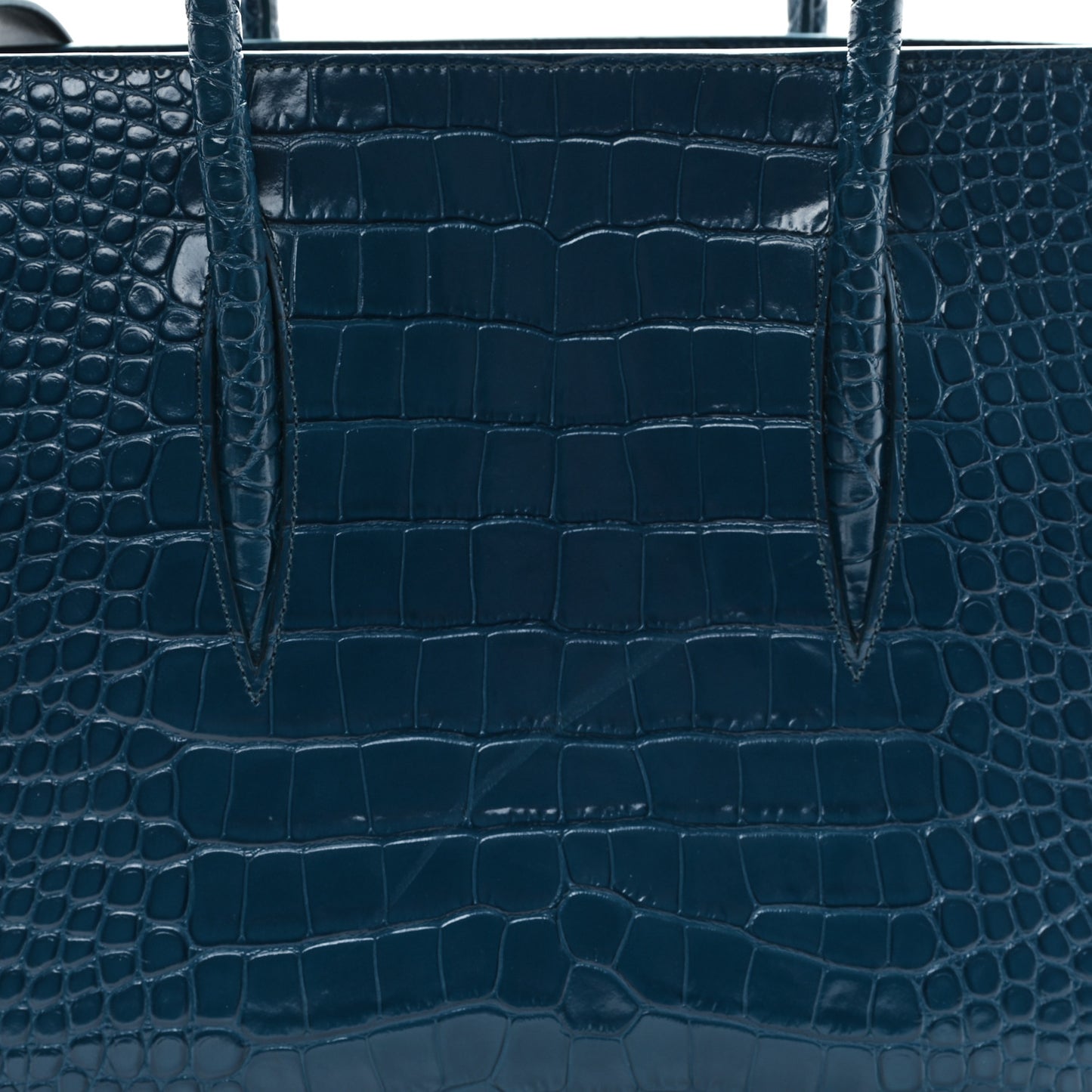 Calfskin Crocodile Embossed Studded Medium Paloma S Capitaine