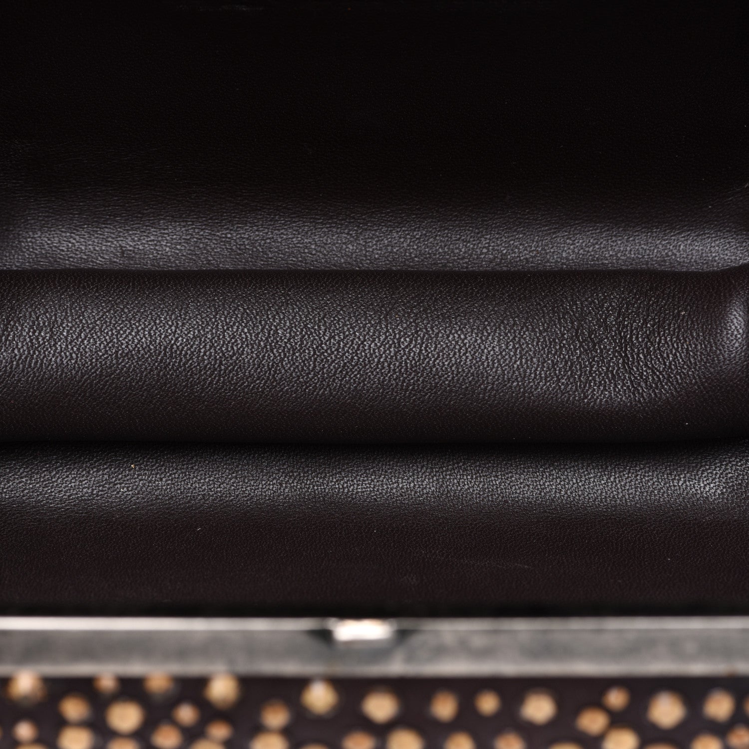 Alexander McQueen Studded Knuckle Clutch Brown 5 of 11