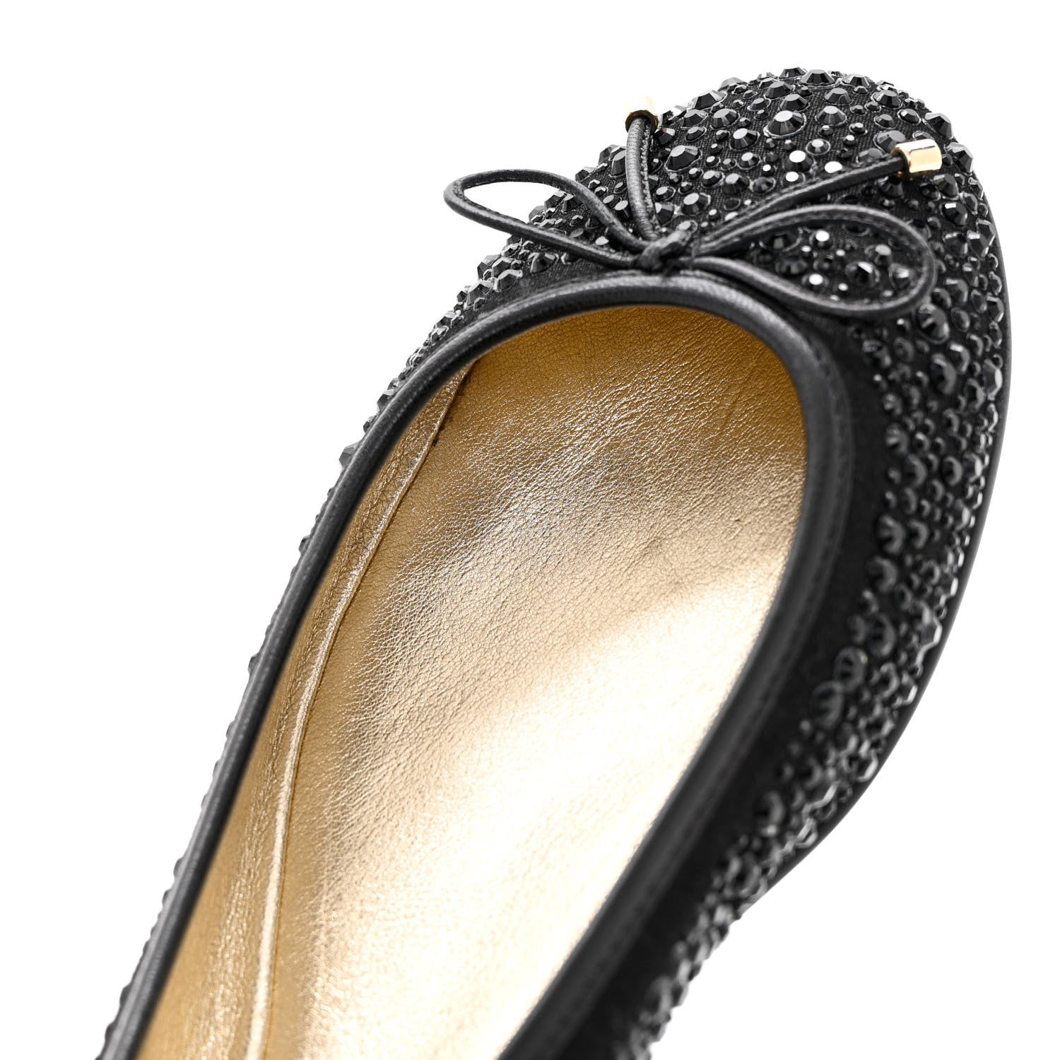 Jimmy Choo Jeweled Weber Ballet Flats 39 Black 9 of 16