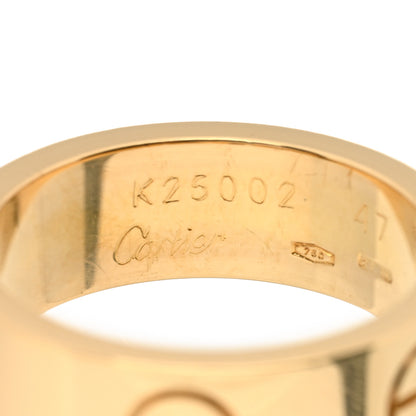 Cartier 18K Yellow Gold 5.5mm LOVE Ring 47 4 3 of 3