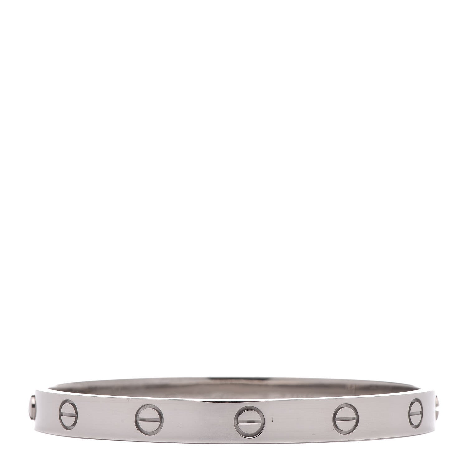 Cartier 18K White Gold LOVE Bracelet 17 3 of 6