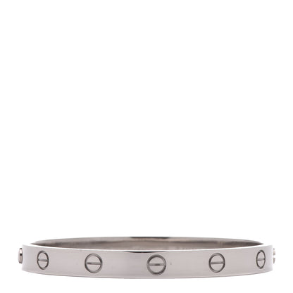 Cartier 18K White Gold LOVE Bracelet 17 3 of 6