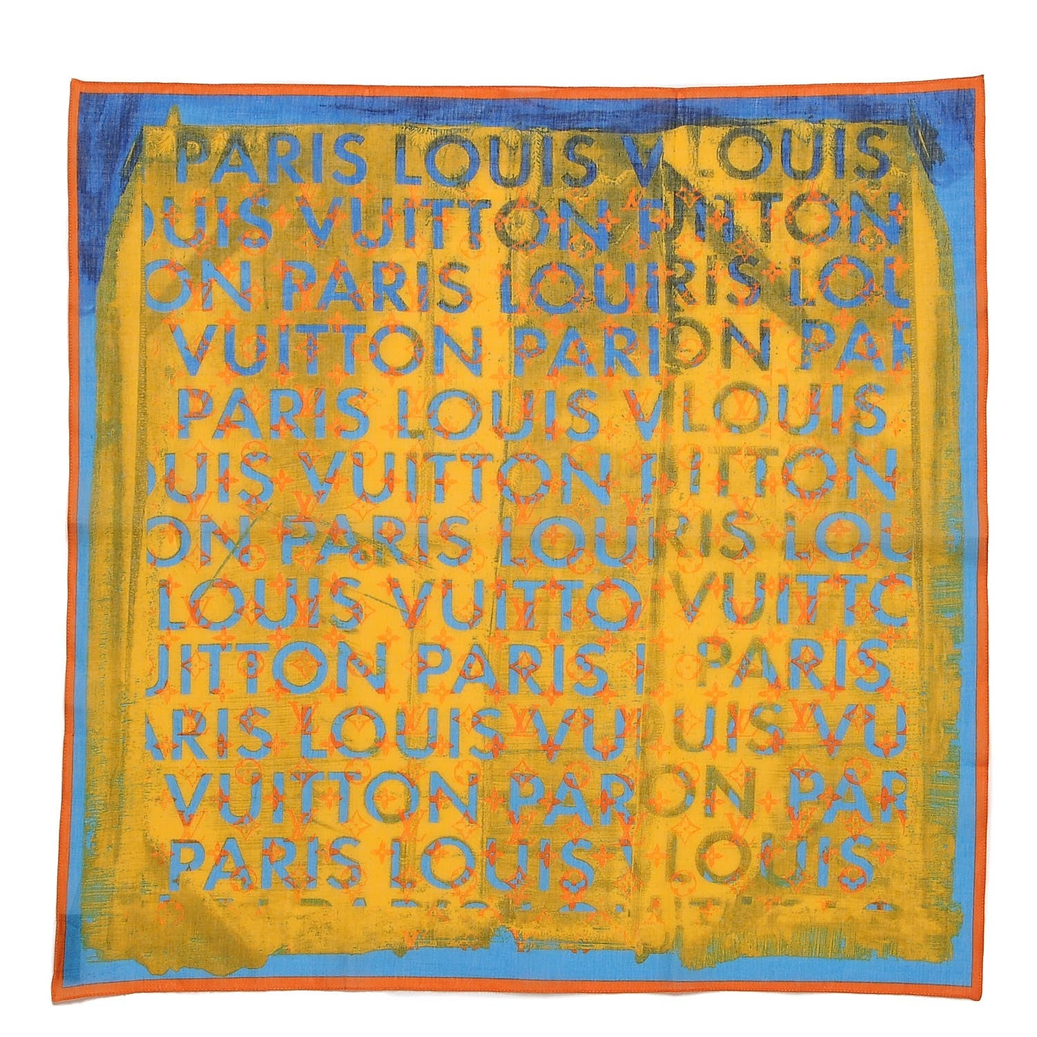 Louis Vuitton Cotton Monogram Pulp Scarf 1 of 4