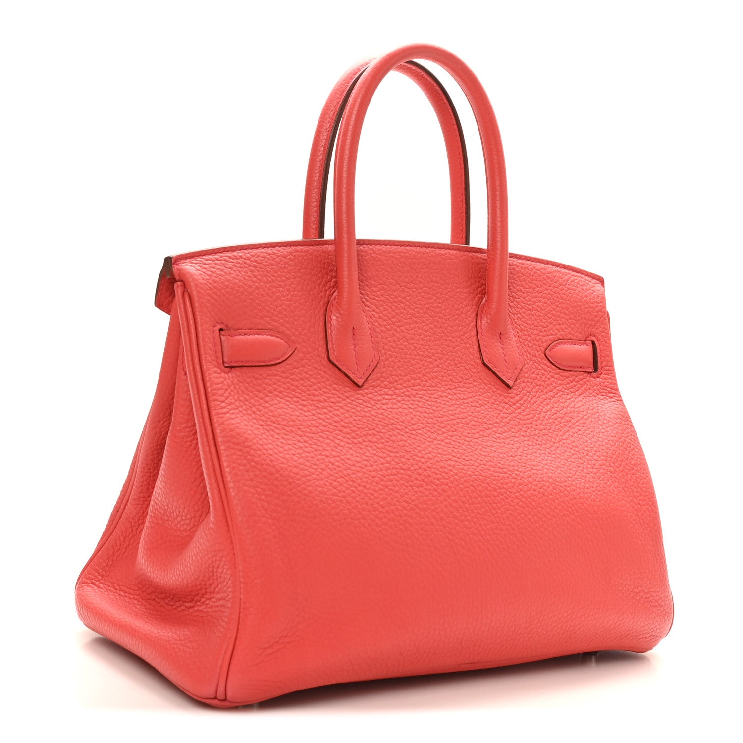 Hermes Taurillon Clemence Birkin 30 Geranium 3 of 10