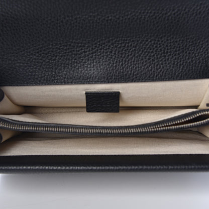 Gucci Pebbled Calfskin Small Dionysus Shoulder Bag Black 5 of 11