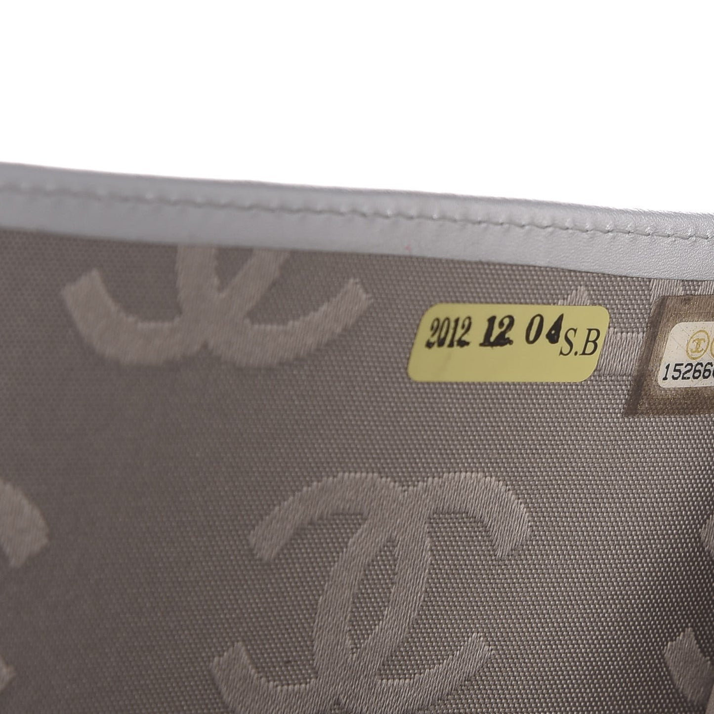 Calfskin Quilted Large Cambon Agenda Planner Black Silver