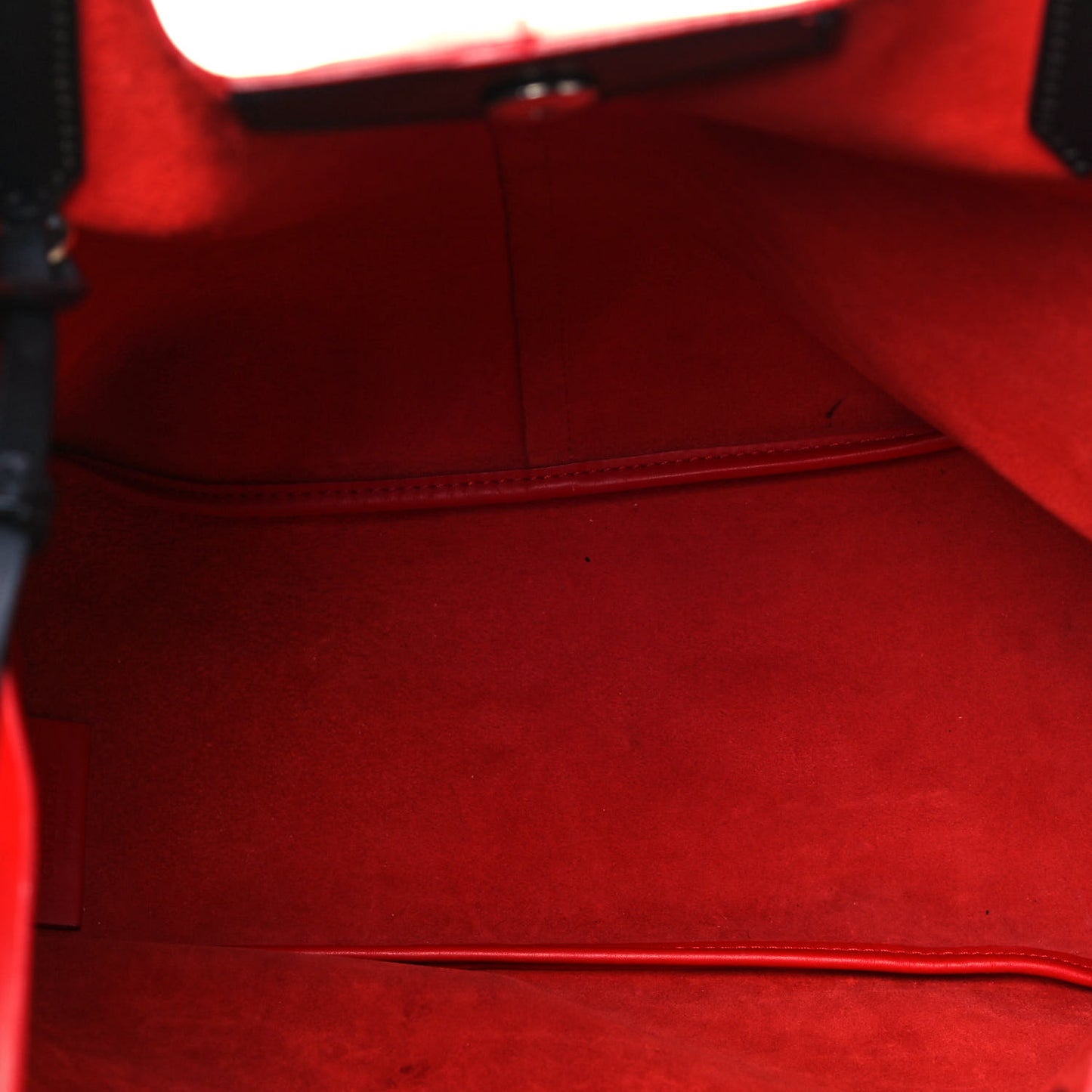 Calfskin Medium Bi-Color Antigona Tote Red Black