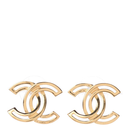 Chanel Metal Obazine CC Earrings Gold 1 of 4